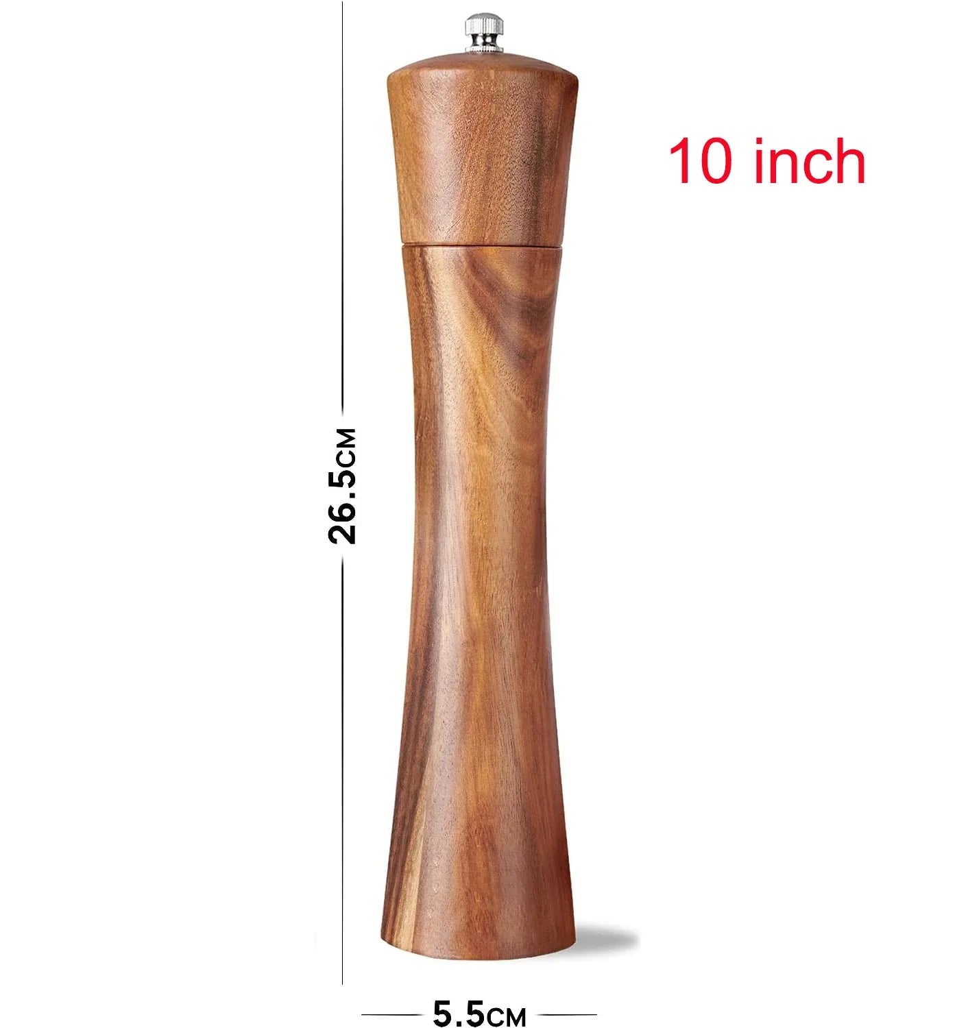 Salt and Pepper Grinder Acacia Wooden Spice Pepper Mill with Strong Adjustable Ceramic Grinder Kitchen Cooking Tools