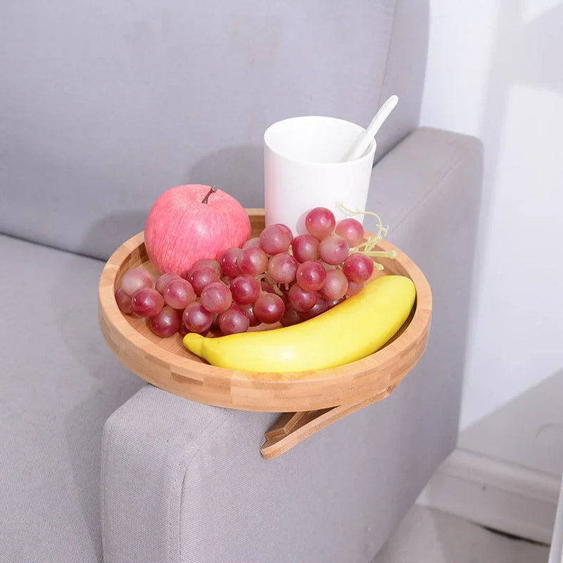 Sofa Armrest Clip,Clip on Tray Table for Couch Armrest,Foldable Sofa Armrest Clip,Suitable for Drinks/Remote Control/Snacks Holder